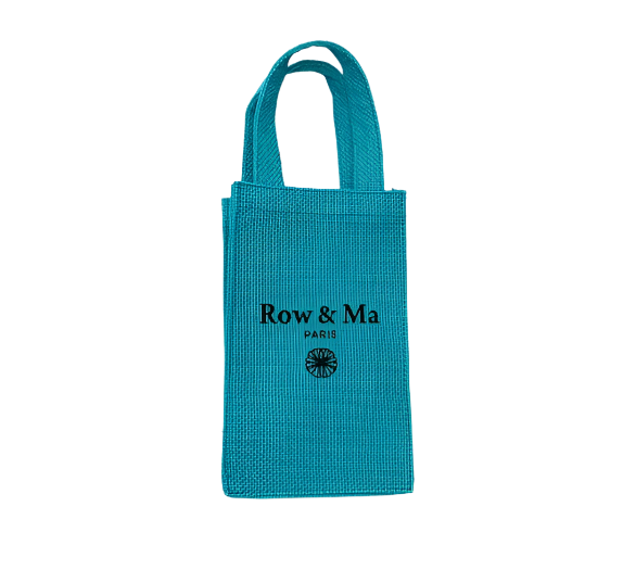 Baby sac jute bleu - Row & Ma Paris