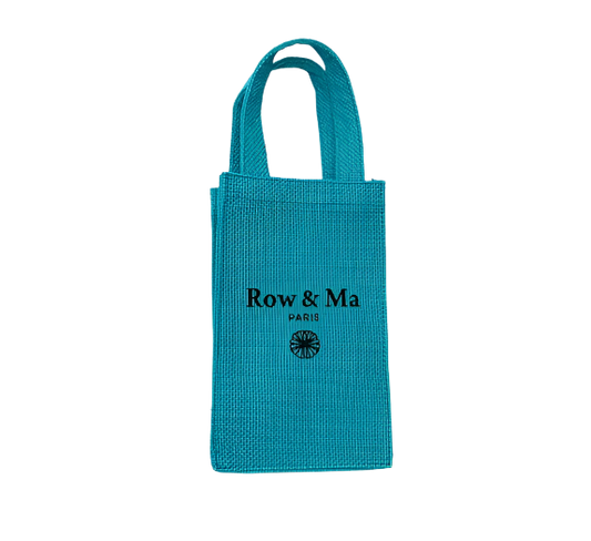 Baby sac jute bleu - Row & Ma Paris