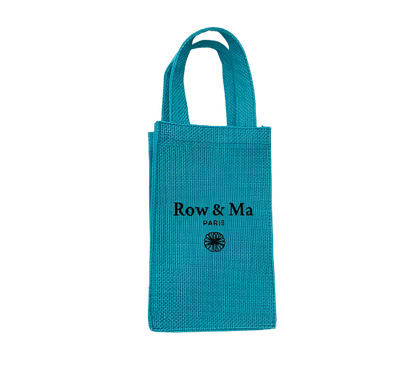 Baby sac jute bleu - Row & Ma Paris