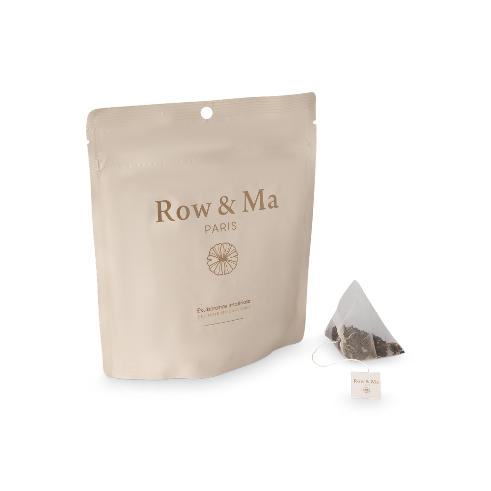Exubérance Impériale — thé noir Earl Grey bergamote pochette 20 sachets Row & Ma Paris