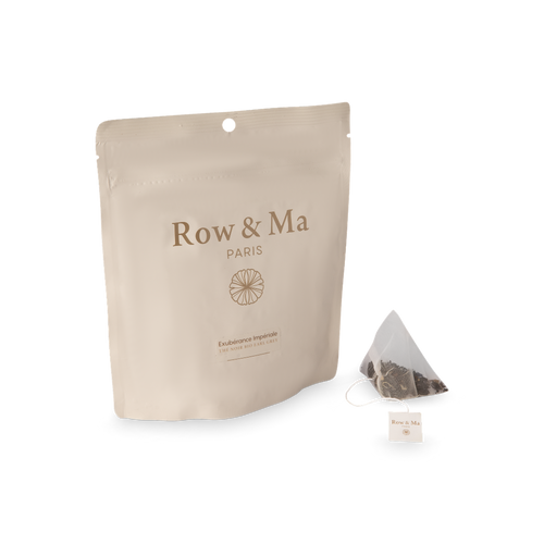 Exubérance Impériale — thé noir Earl Grey bergamote pochette 20 sachets Row & Ma Paris
