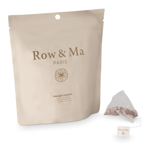 Midnight Treasure — infusion pomme verveine pochette 20 sachets Row & Ma Paris