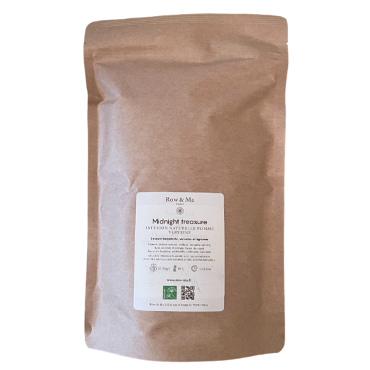 Midnight Treasure — infusion pomme verveine pochette 50 sachets Row & Ma Paris