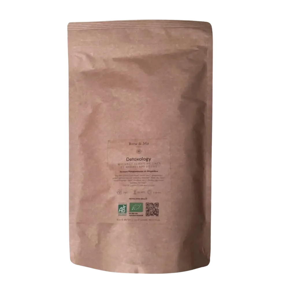 Detoxology — mélange détox thé vert et plantes pochette 50 sachets Row & Ma Paris